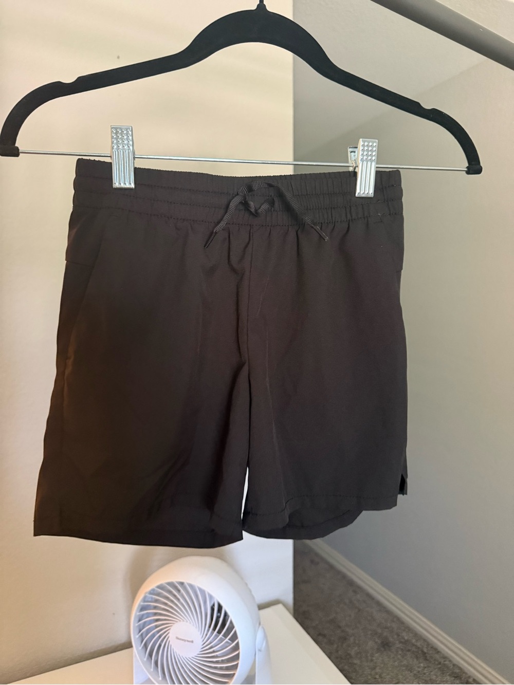 Boys Black Athletic Shorts